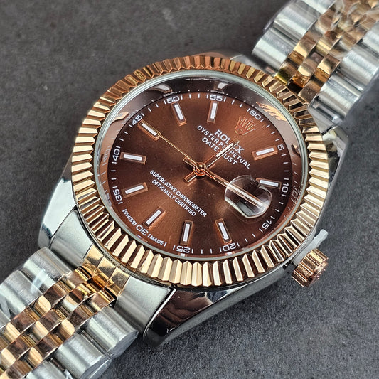 Rolex Oyster Perpetual - Silver - Silver Metal Chain