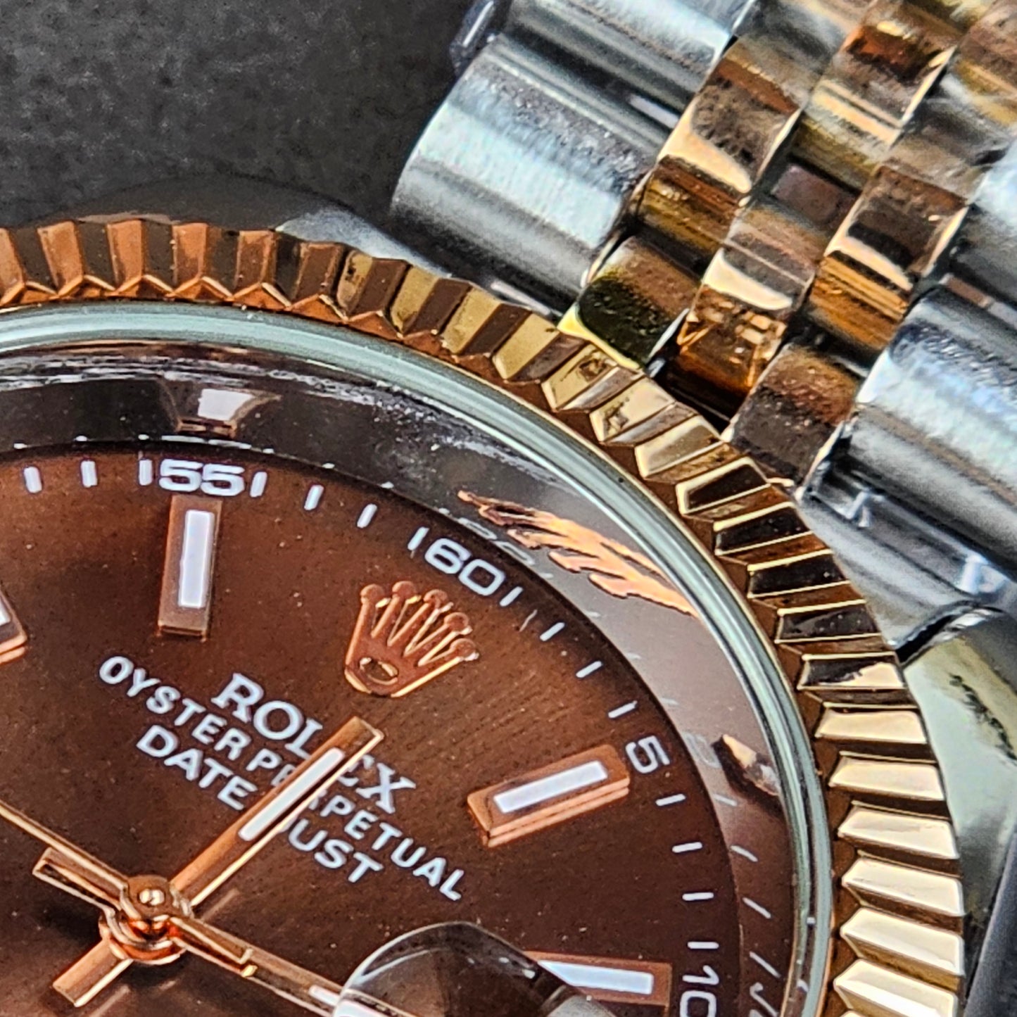 Rolex Oyster Perpetual - Silver - Silver Metal Chain