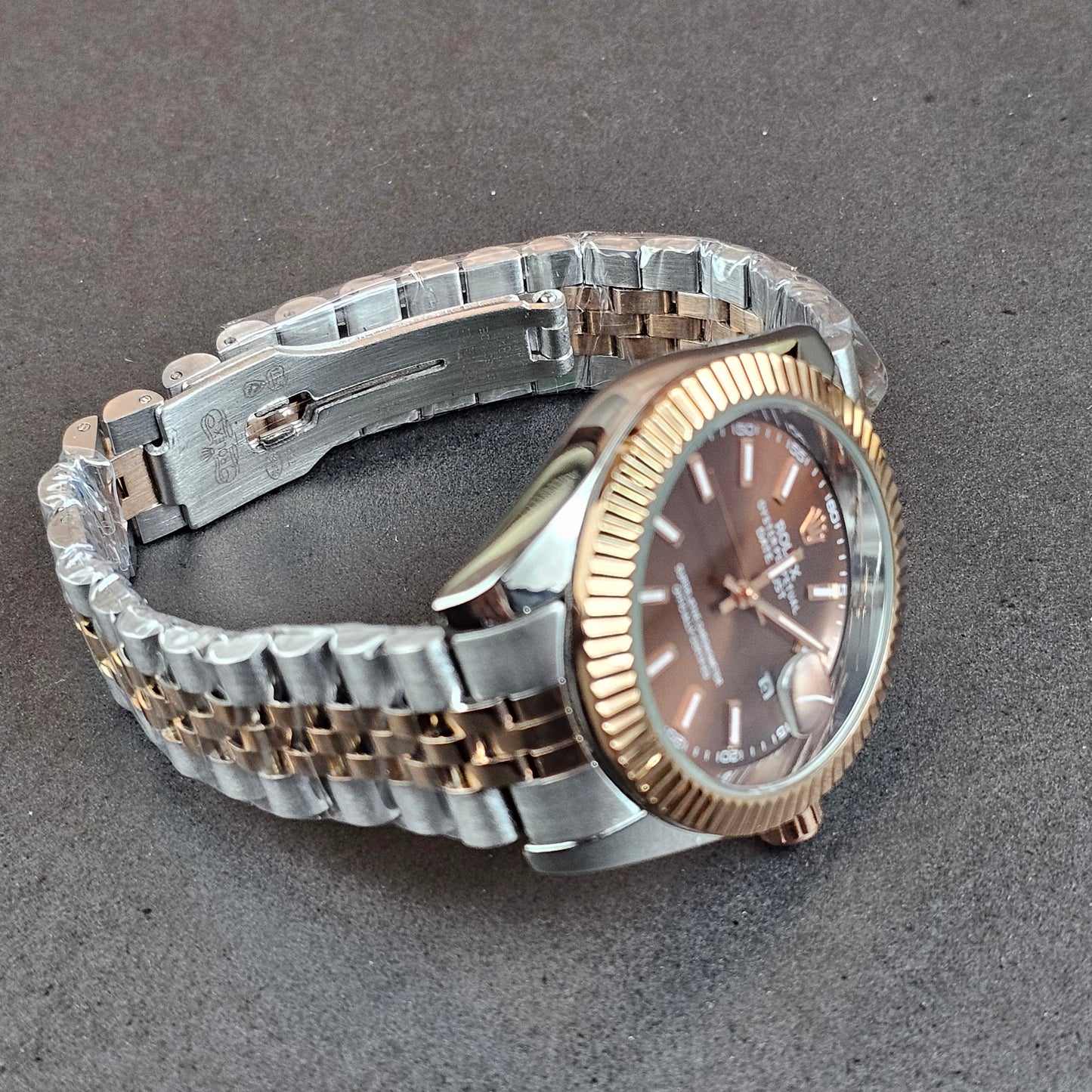 Rolex Oyster Perpetual - Silver - Silver Metal Chain