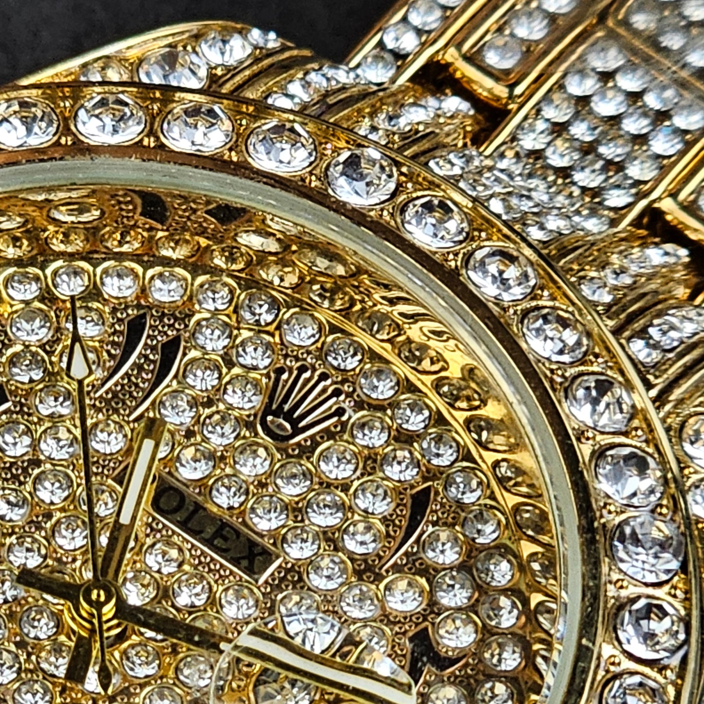 Rolex (ICED) - Gold - Gold Metal Chain