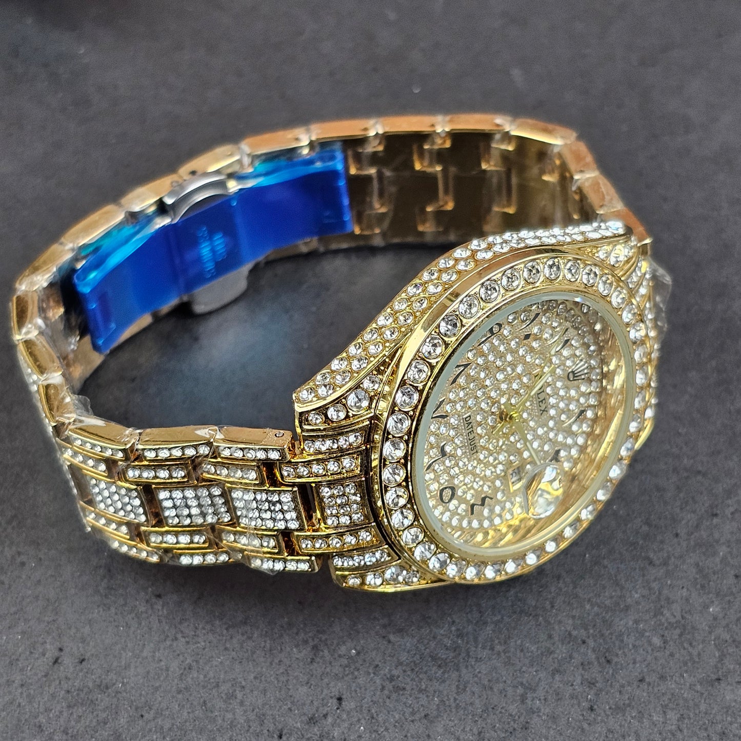 Rolex (ICED) - Gold - Gold Metal Chain