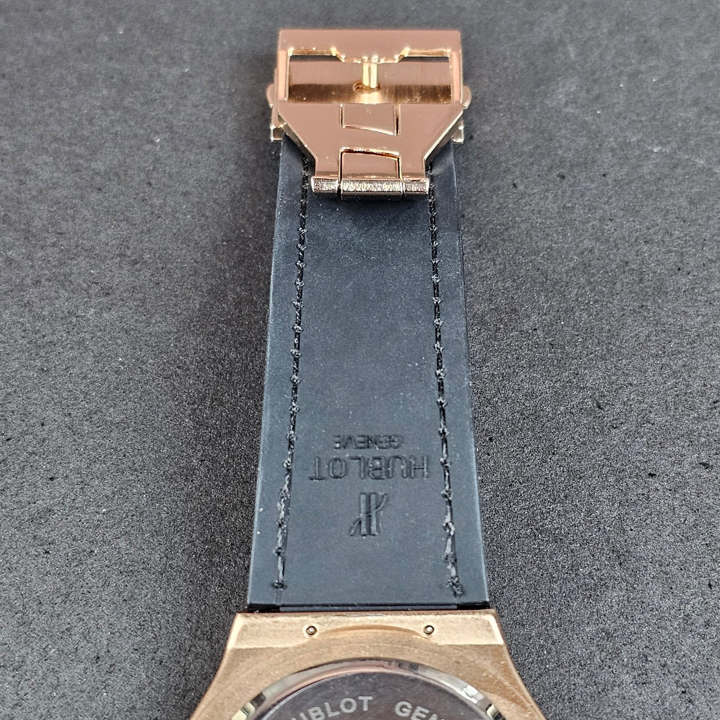 Hublot - Chronograph - Gold - Brown Faux Leather Strap