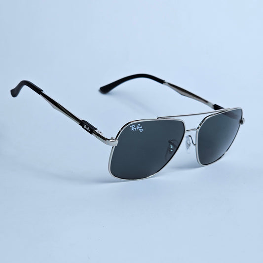 Strike Rectangle - RB - 4668 -  Silver/Black - Unisex