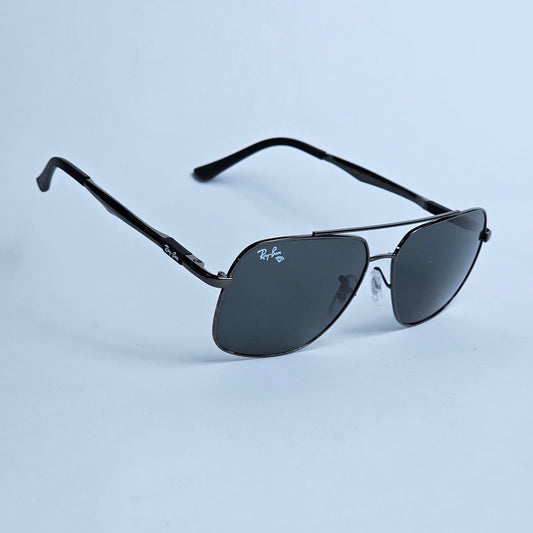 Strike Rectangle - RB - 4668 -  Gun Metal/Black - Unisex
