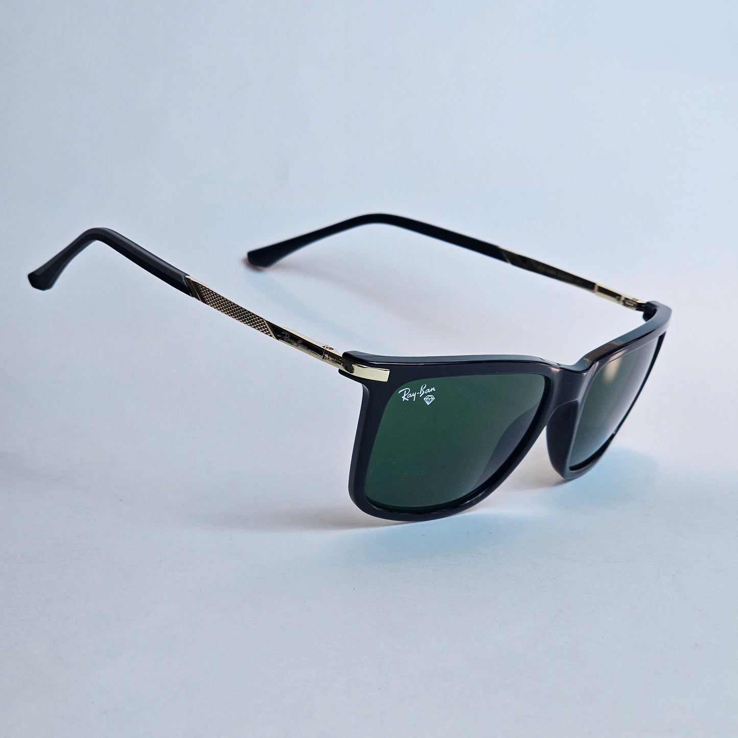 Metal Wayfarer Textured - RB - 3566 - Gold