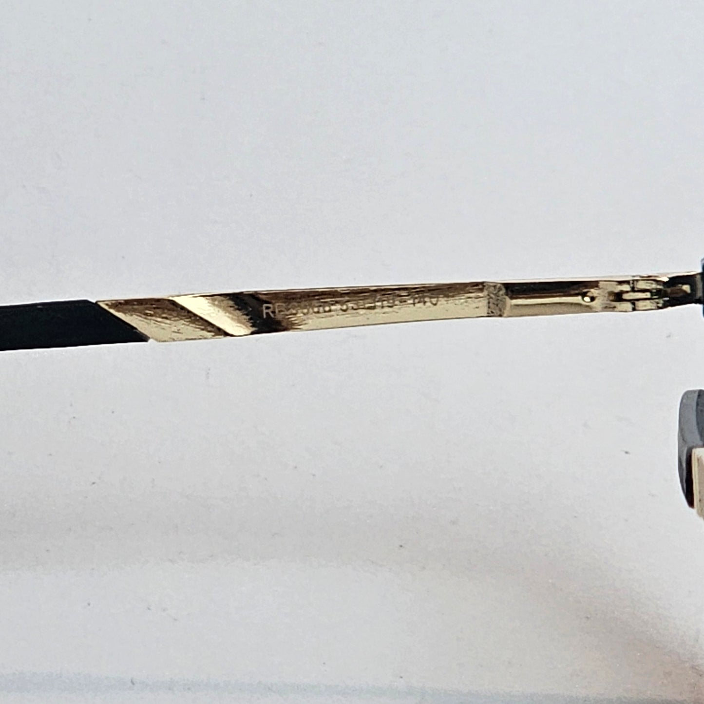 Metal Wayfarer Textured - RB - 3566 - Gold