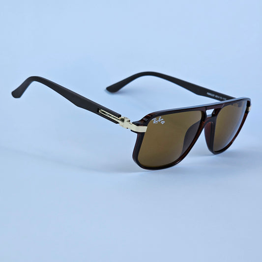 Wayfarer Double Bridge - 8220 - RB - Gold/Brown - Unisex