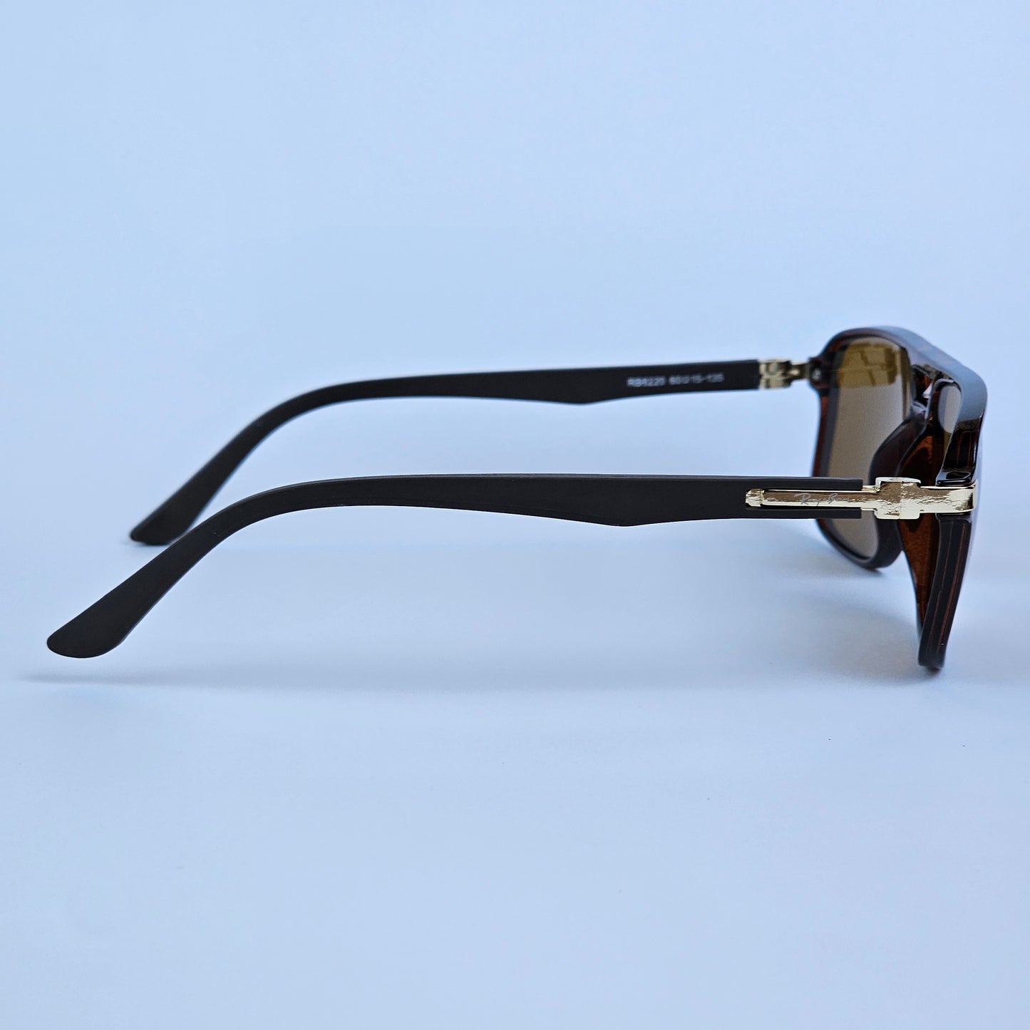 Wayfarer Double Bridge - 8220 - RB - Gold/Brown - Unisex