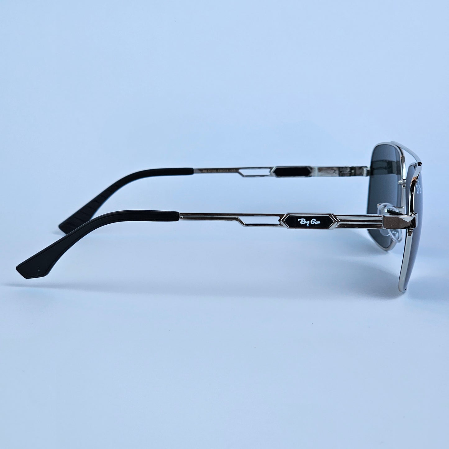 Skeleton Aviators - RB - 5728 -  Silver/Black lens - Unisex