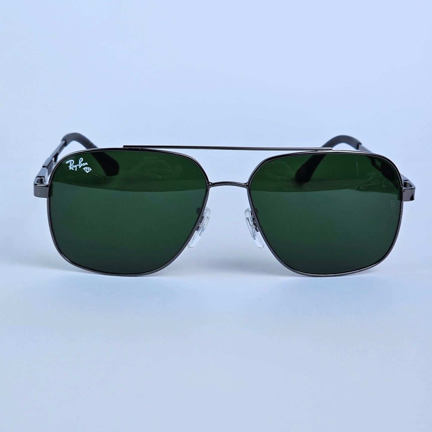 Skeleton Aviators - RB - 5728 -  Gun Metal/Green lens - Unisex