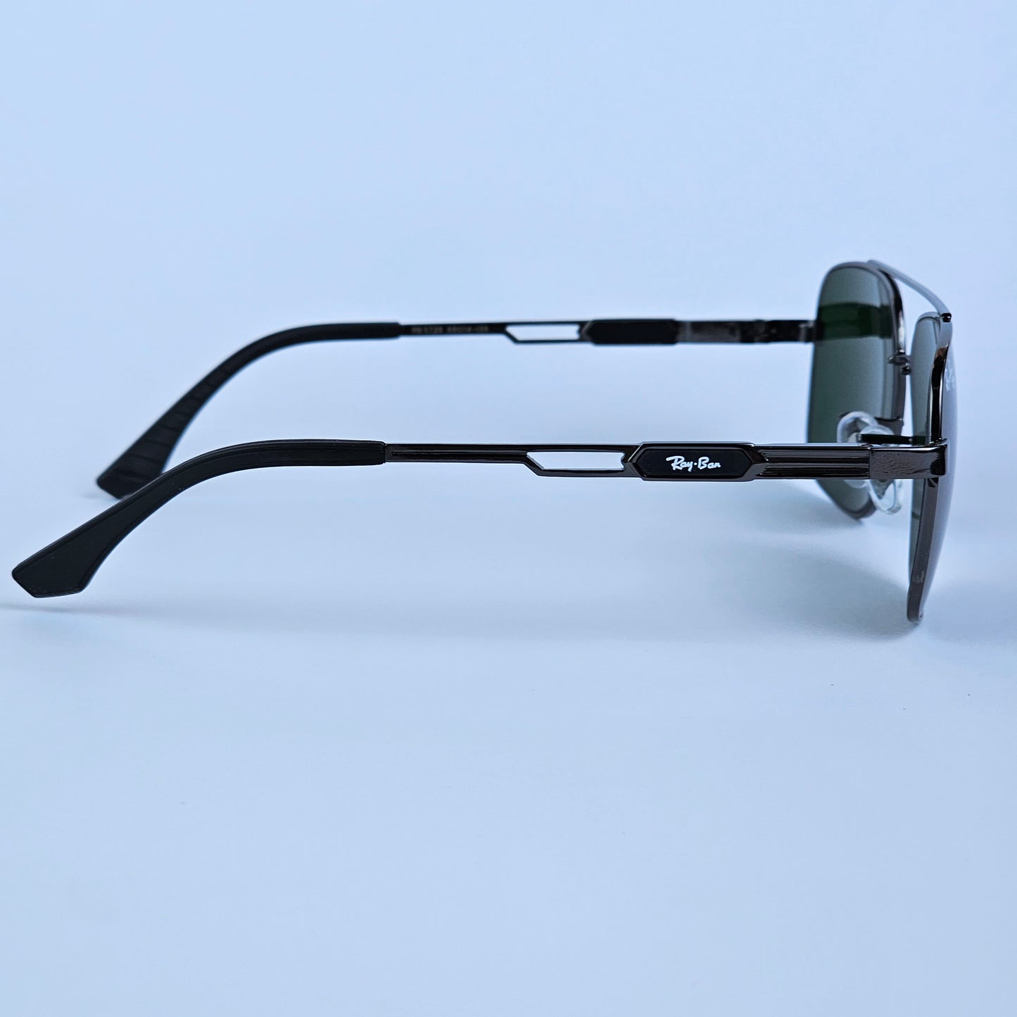 Skeleton Aviators - RB - 5728 -  Gun Metal/Green lens - Unisex