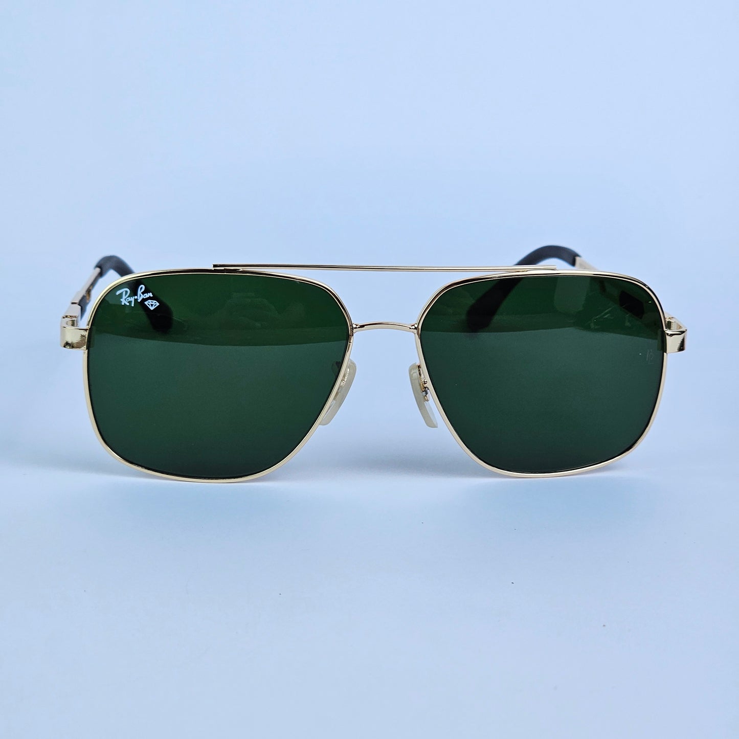 Skeleton Aviators - RB - 5728 -  Gold/Green lens - Unisex