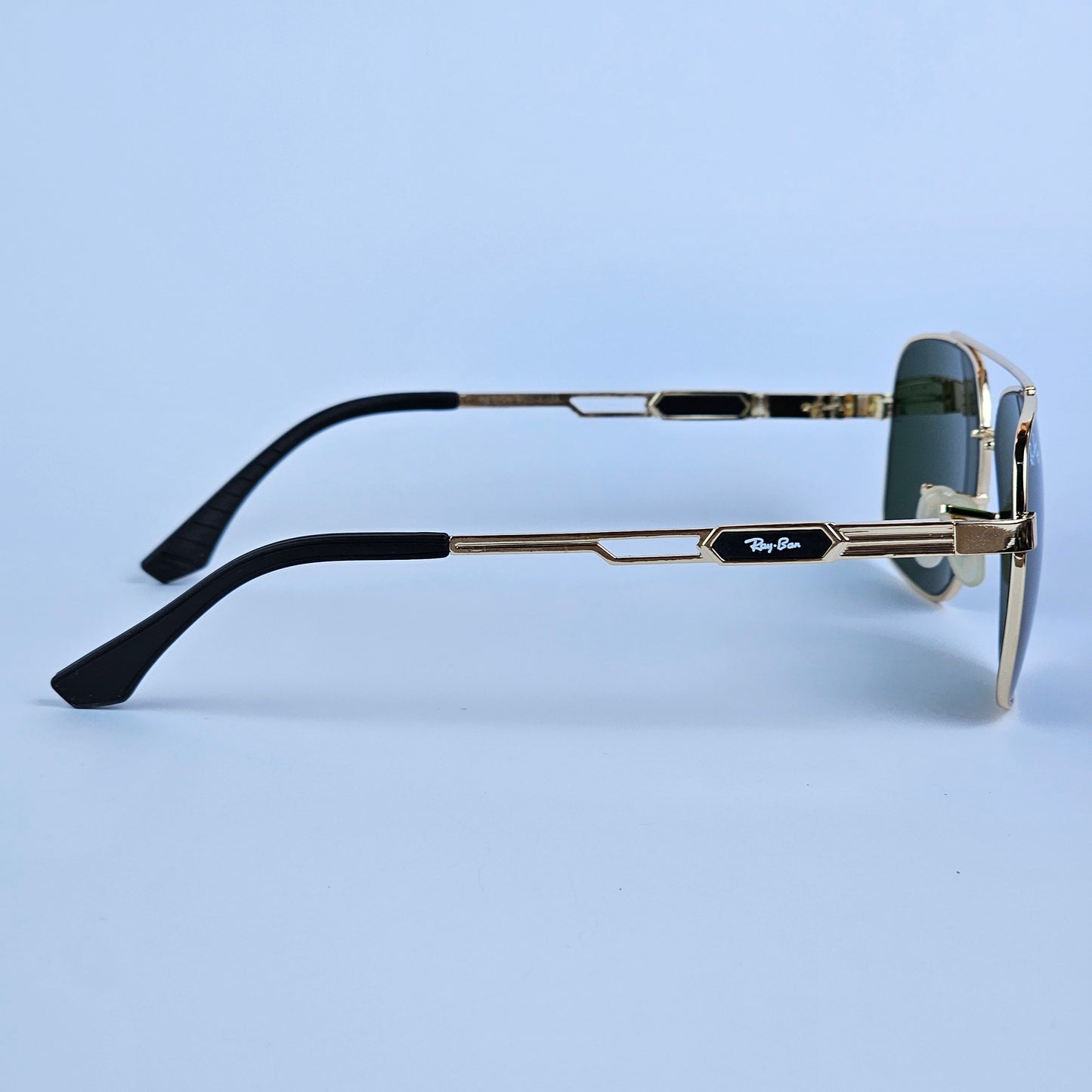 Skeleton Aviators - RB - 5728 -  Gold/Green lens - Unisex