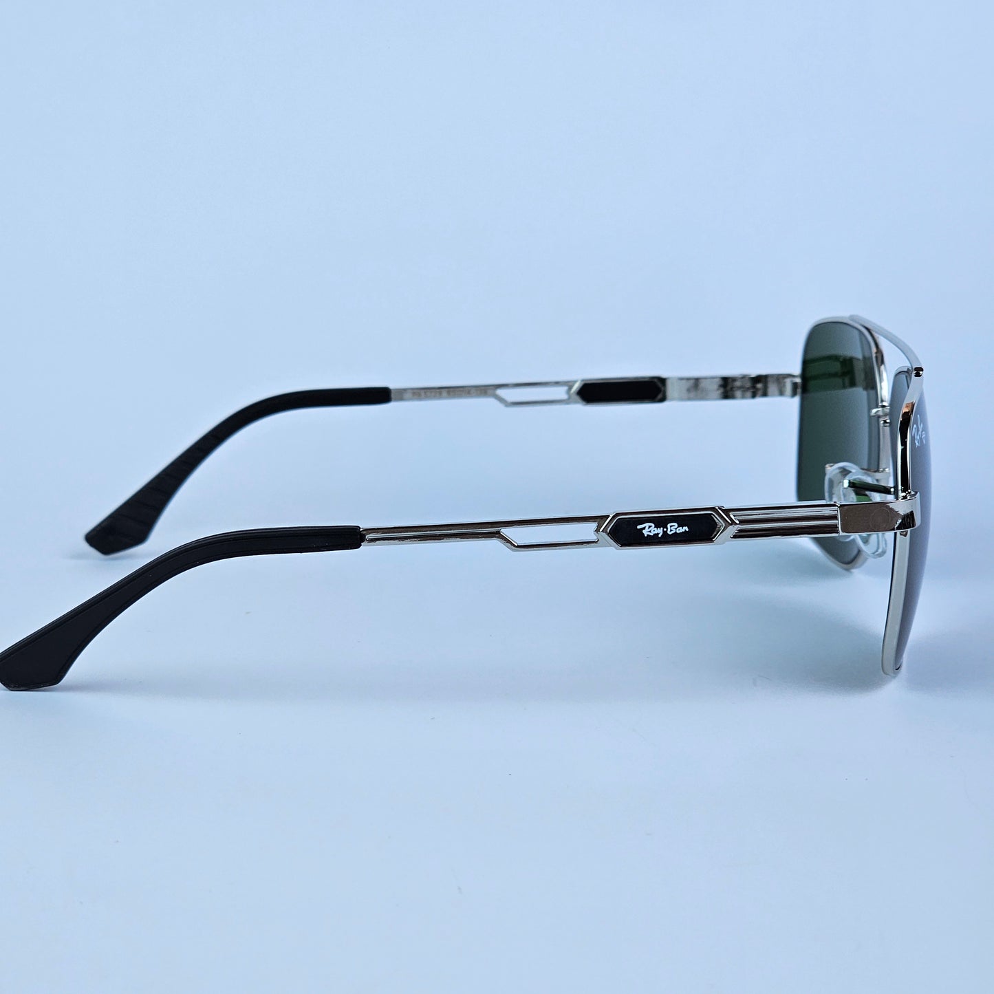 Skeleton Aviators - RB - 5728 -  Silver/Green - Unisex