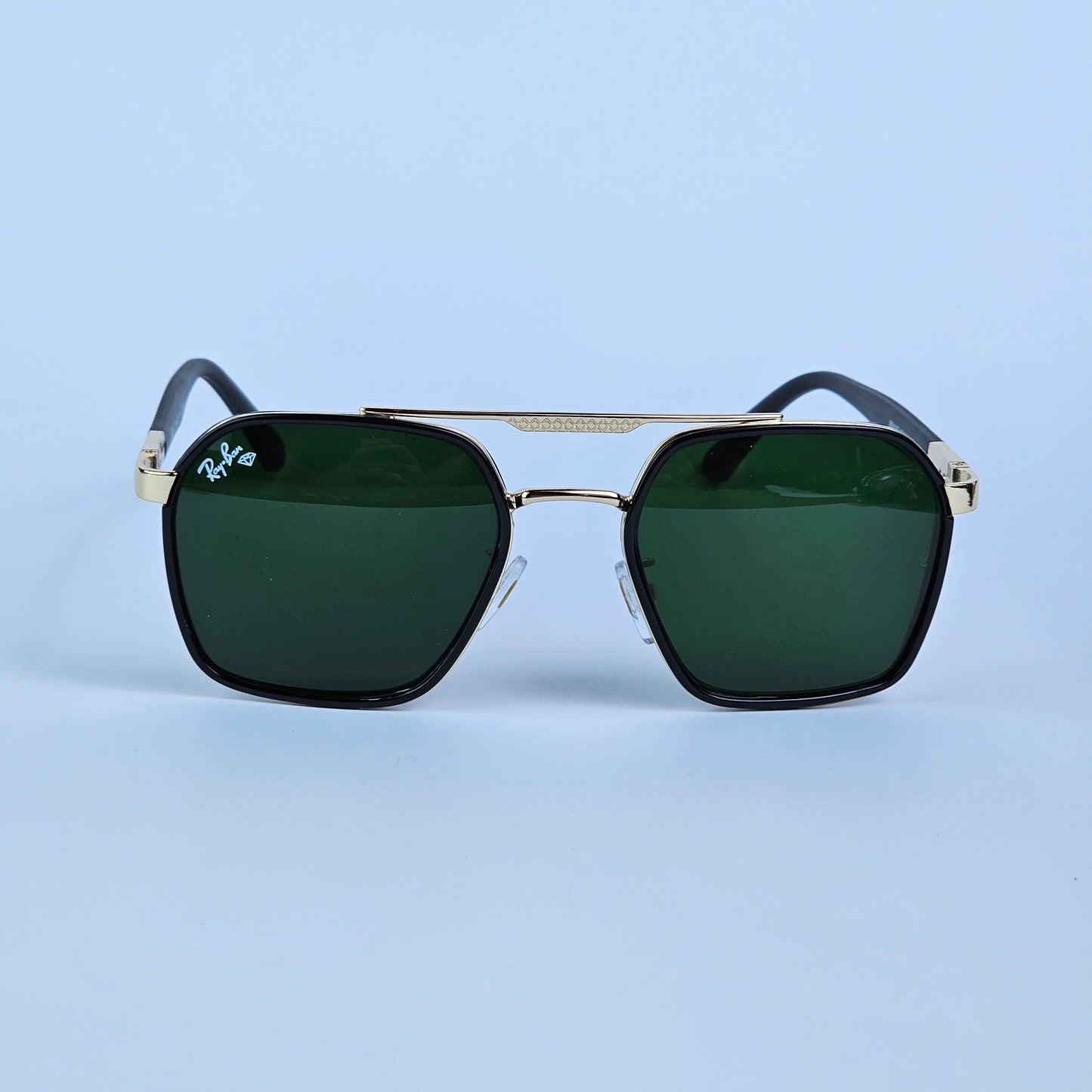 Notch Aviators - RB - 4185 -  Gold/Green - Unisex