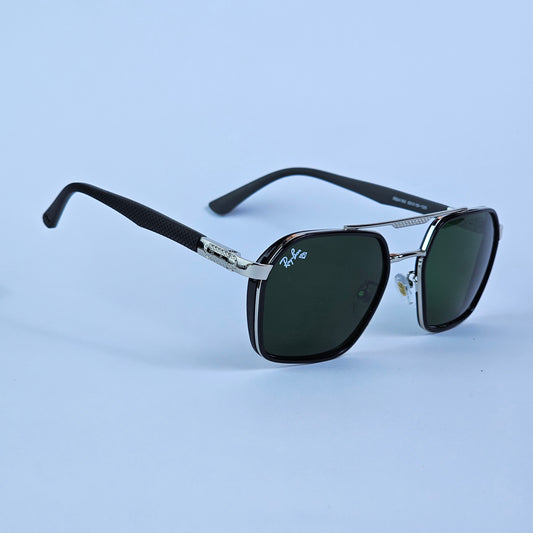 Notch Aviators - RB - 4185 - Silver/Green - Unisex