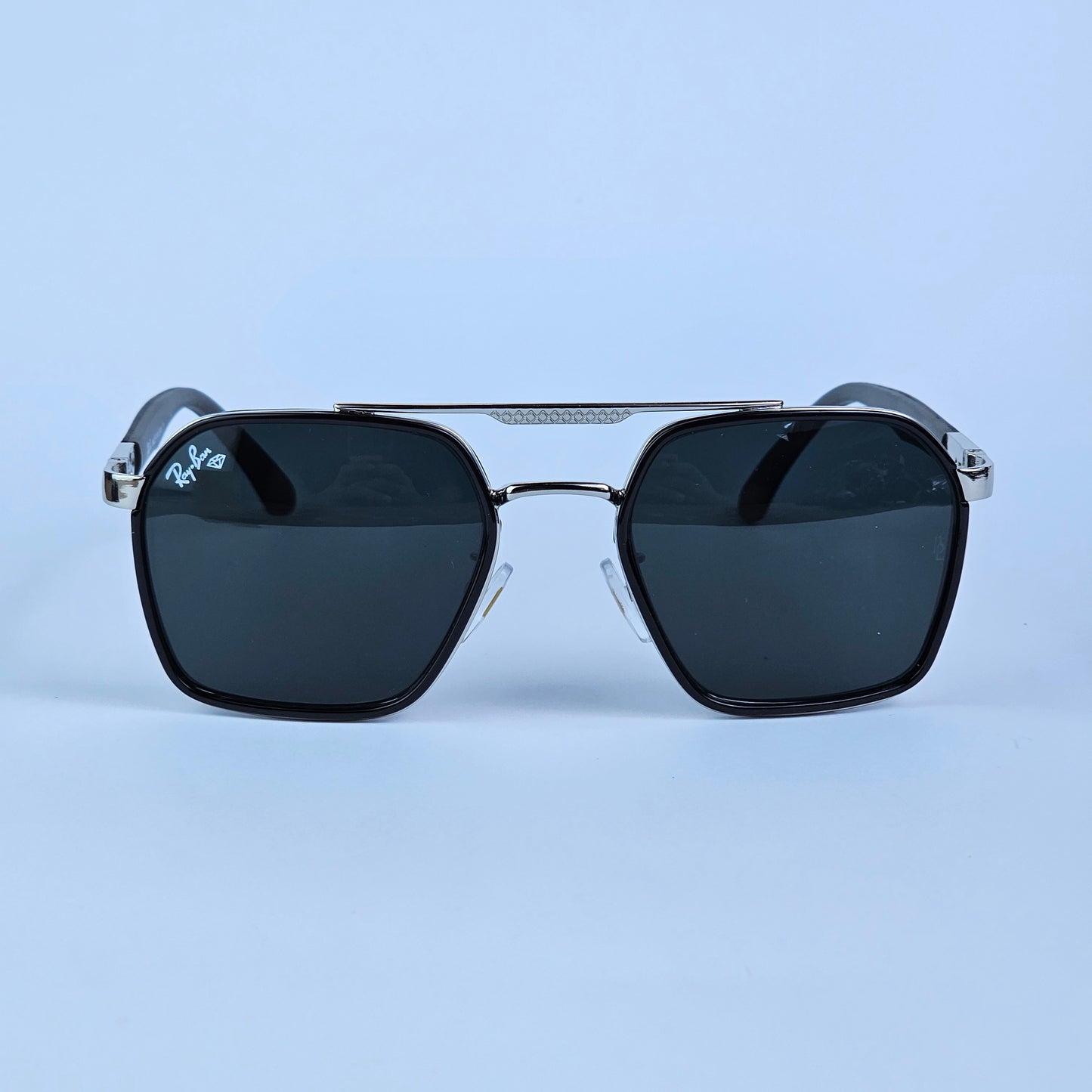 Notch Aviators - RB - 4185 - Silver/Black - Unisex