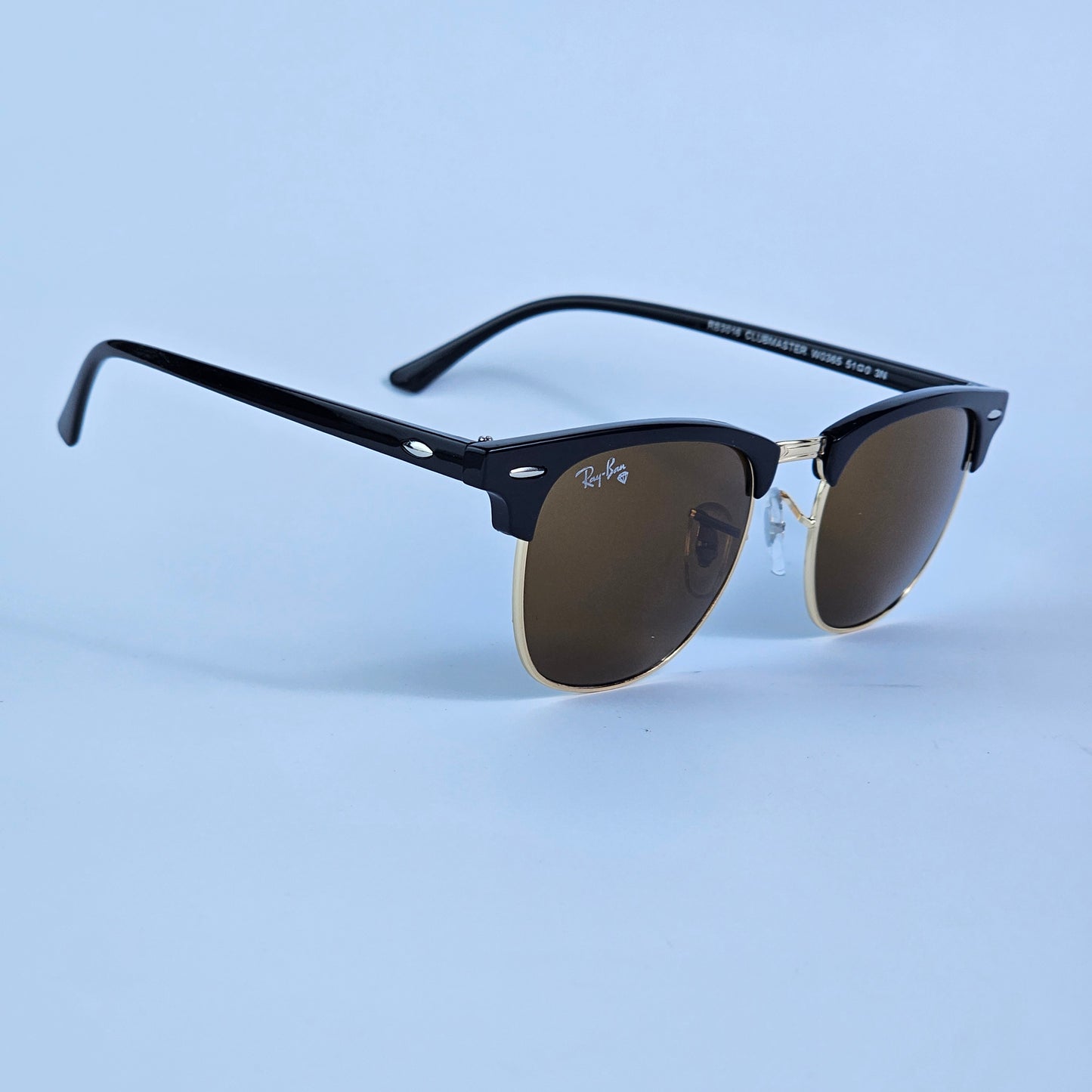 Classic Club Master (GLASS LENS) - RB - 3016 - Black/Brown - Unisex