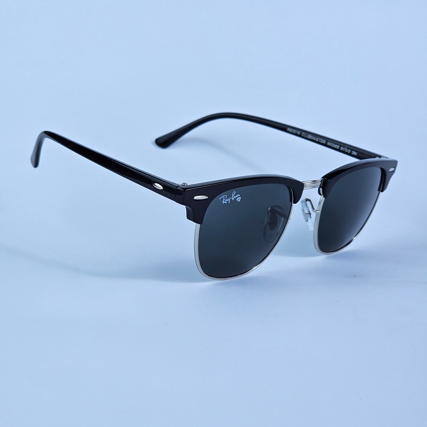 Classic Club Master (GLASS LENS) - RB - 3016 - Silver/Black - Unisex