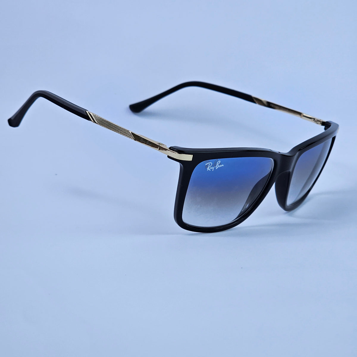 Metal Wayfarer Textured - RB - 3566 - Gold/Blue