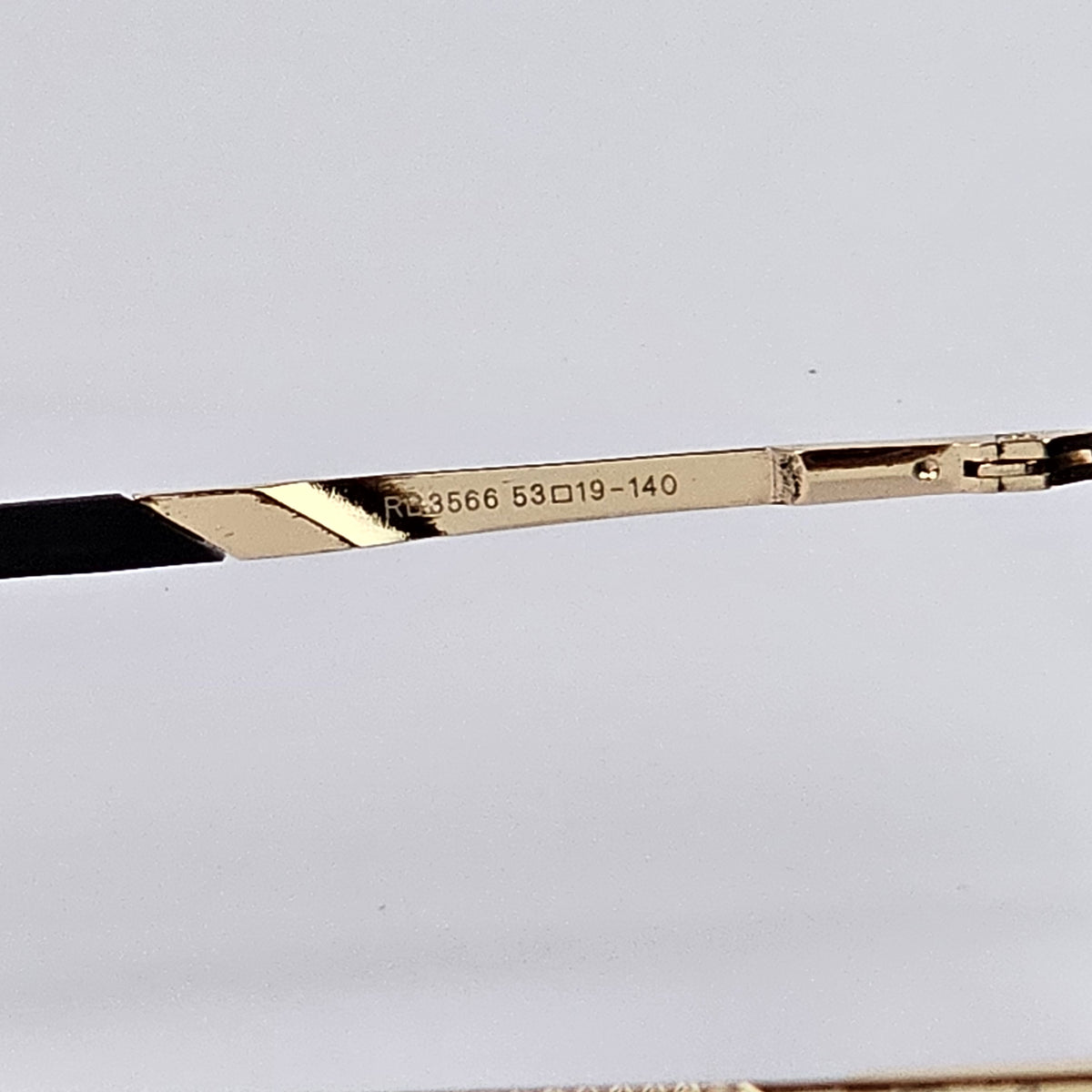 Metal Wayfarer Textured - RB - 3566 - Gold/Blue