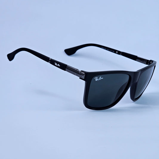 Smooth Wayfarer - 4328 - RB - Gun Metal/Black- Unisex
