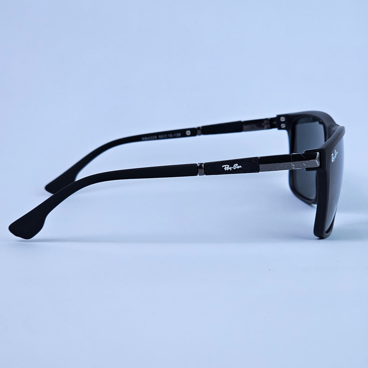 Smooth Wayfarer - 4328 - RB - Gun Metal/Black- Unisex
