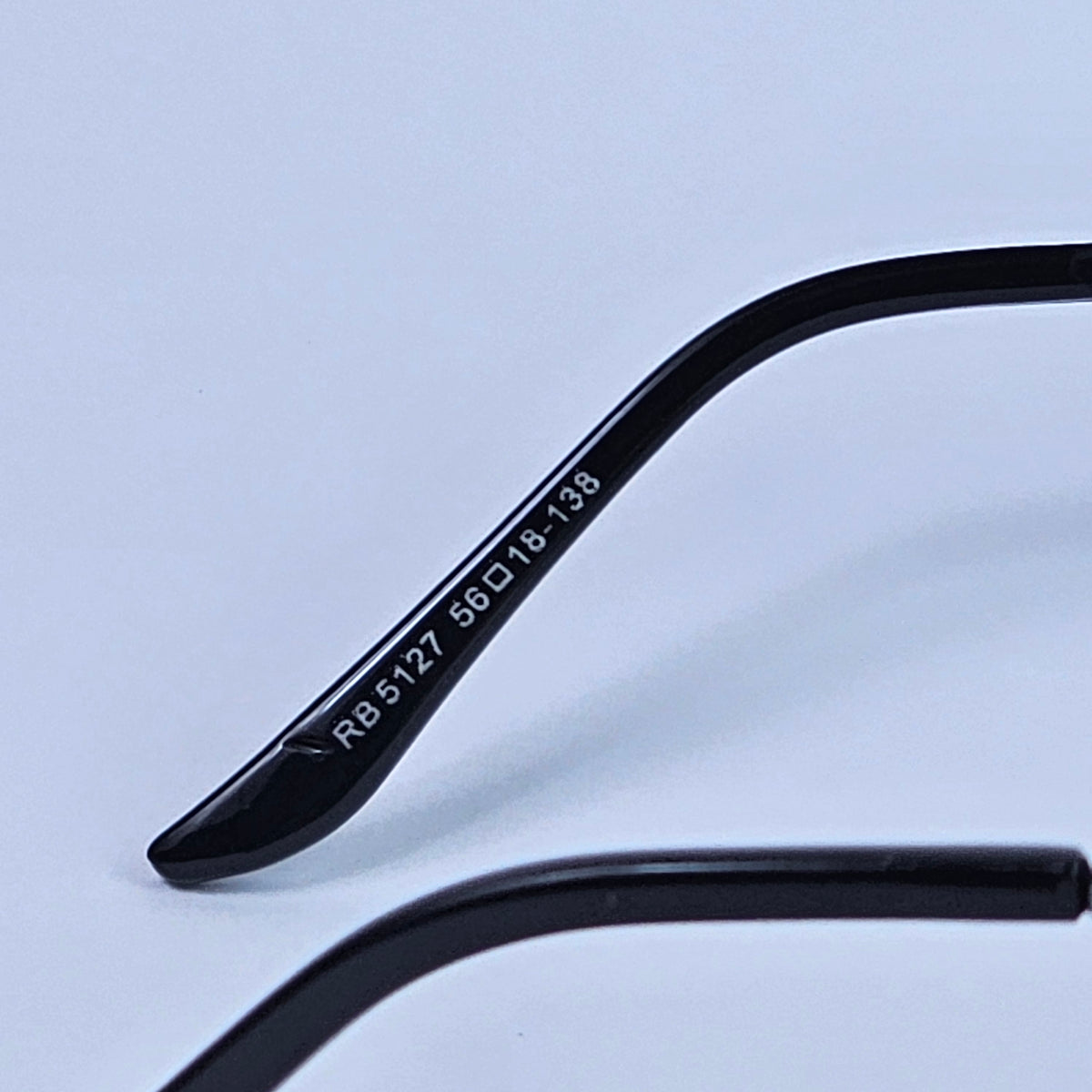 Wide Metal Legs Wayfarer - 5127 - RB - Gun Metal/Black - Unisex