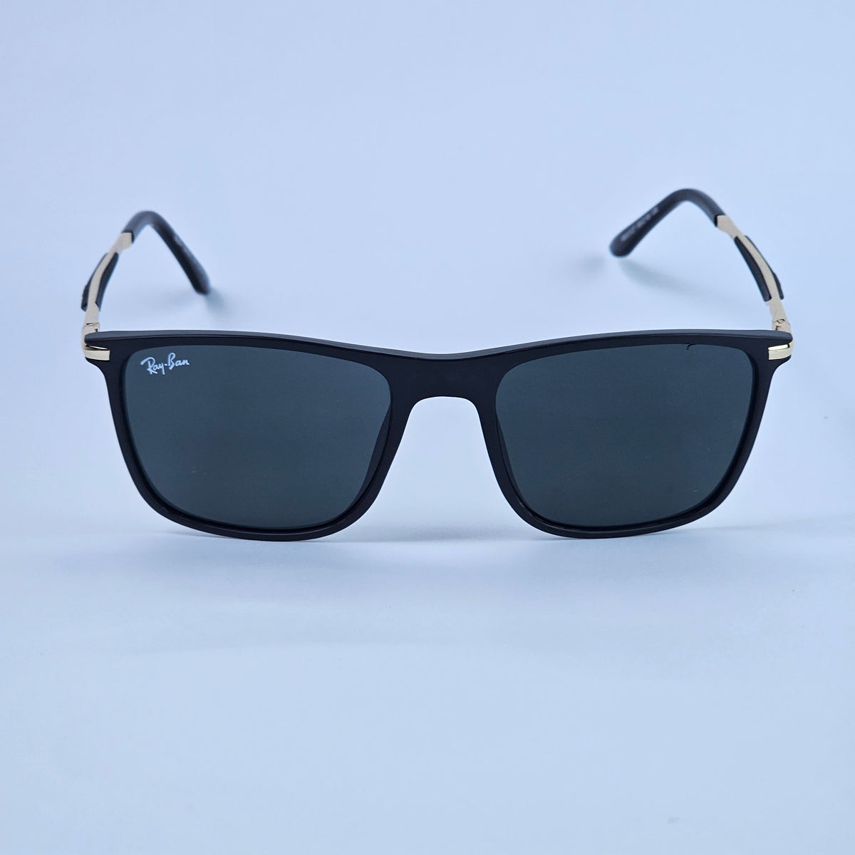 Wide Metal Legs Wayfarer - 5127 - RB - Gold/Black - Unisex