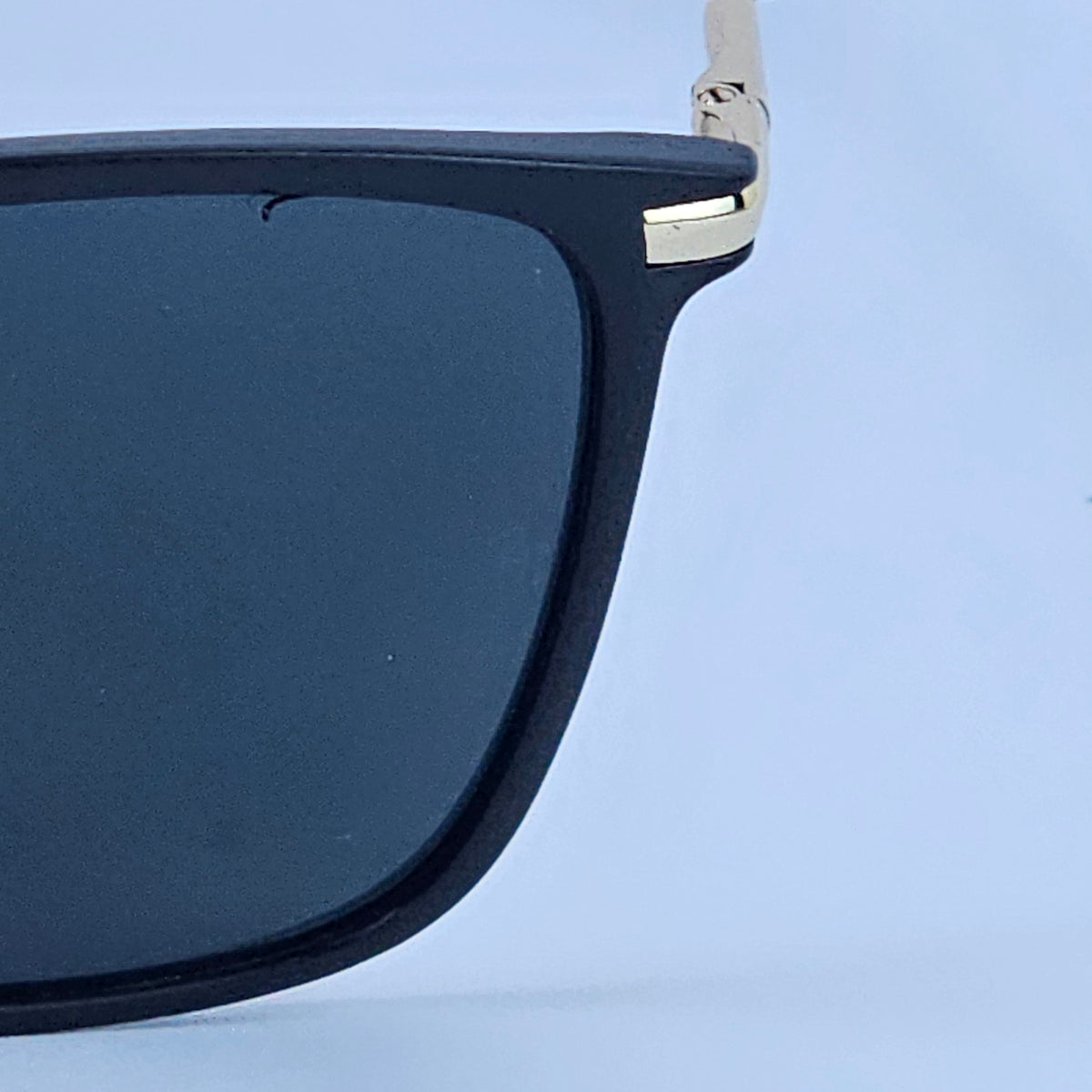 Wide Metal Legs Wayfarer - 5127 - RB - Gold/Black - Unisex