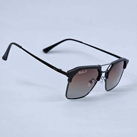 Double Bridge Thin Legs - RB - 3566- Polarized - Brown Gradient