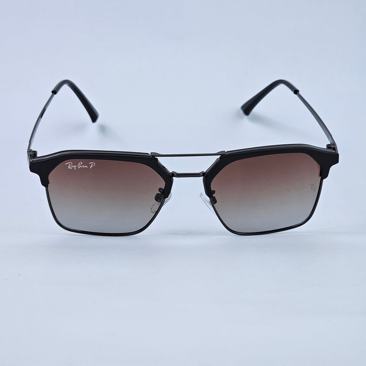 Double Bridge Thin Legs - RB - 3566- Polarized - Brown Gradient