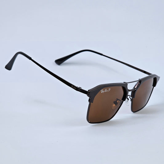Double Bridge Thin Legs - RB - 3566- Polarized - Brown