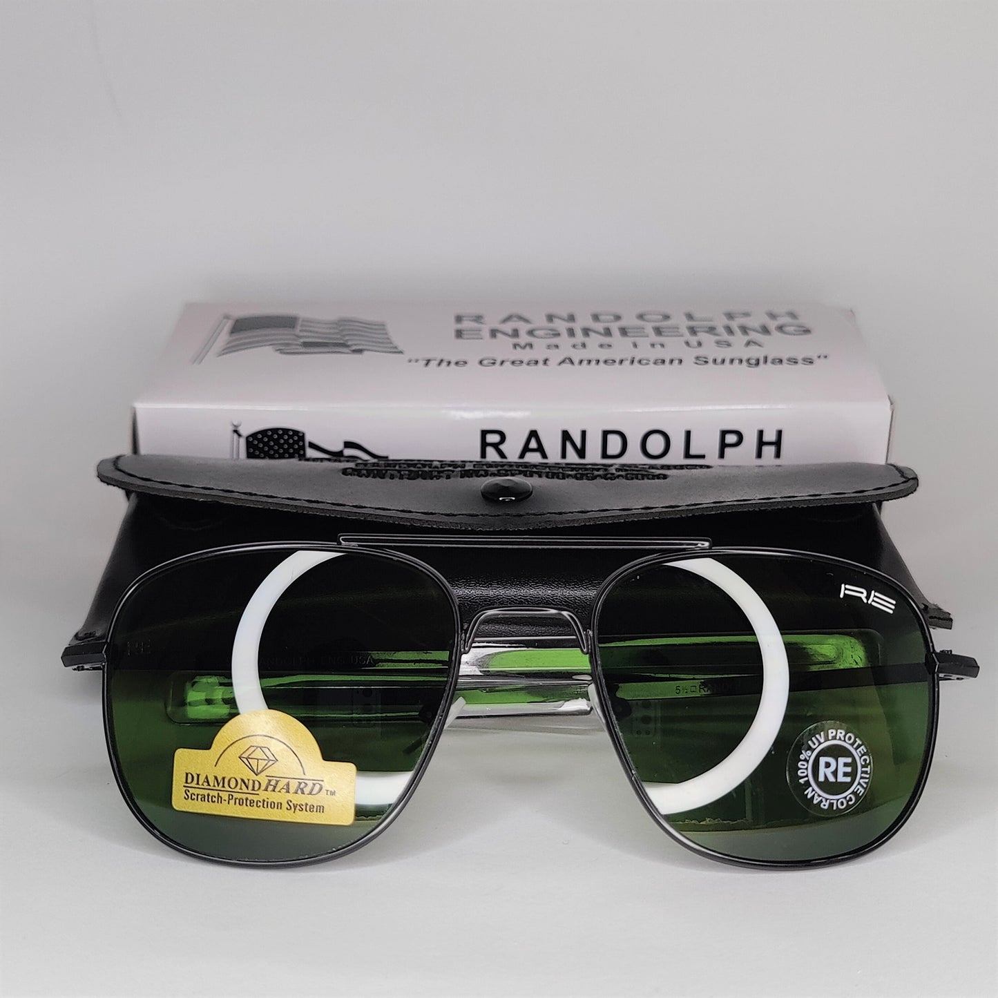 Aviators The Intruder - Randolph Engineering - Black/Green- Unisex