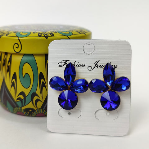 Azure Bloom Earrings - 150-035