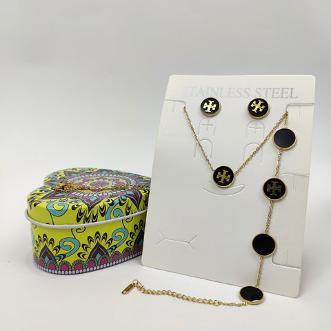 Black Harmony Jewelry Set - 500-002