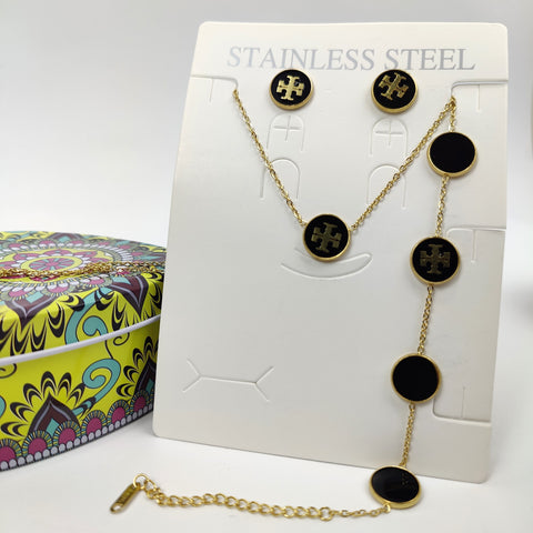 Black Harmony Jewelry Set - 500-002