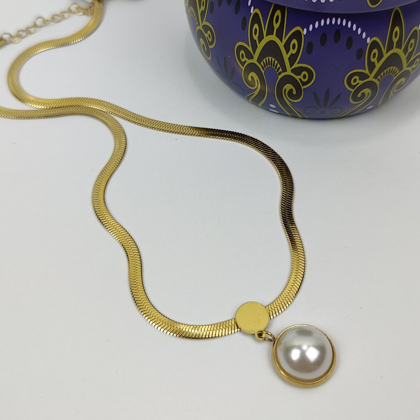 Elegant Pearl Drop Necklace - 250-019