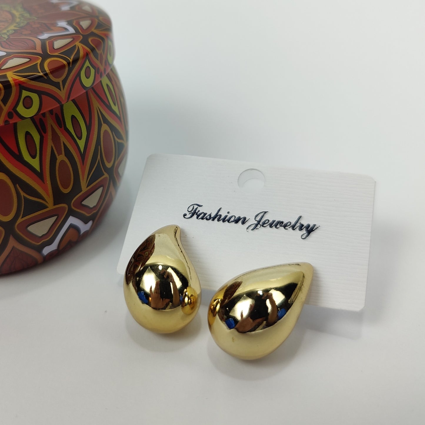 Golden Drop Earrings - 150-040