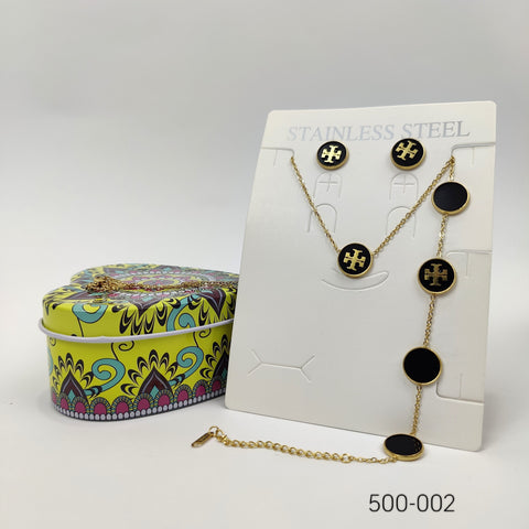 Black Harmony Jewelry Set - 500-002