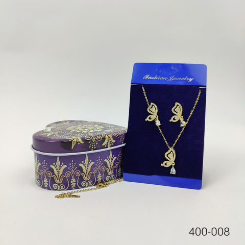 Golden Butterfly Jewelry Set - 400-008