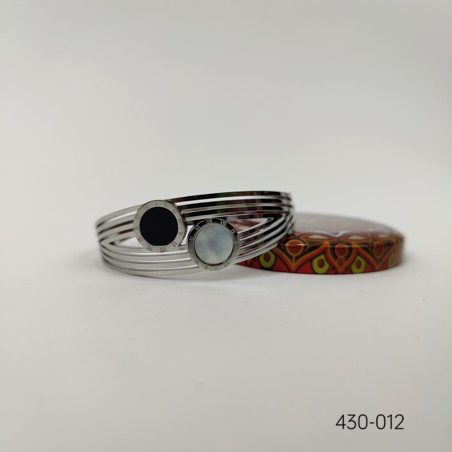 Dual Harmony (Silver) Cuff Bracelet - 430-012