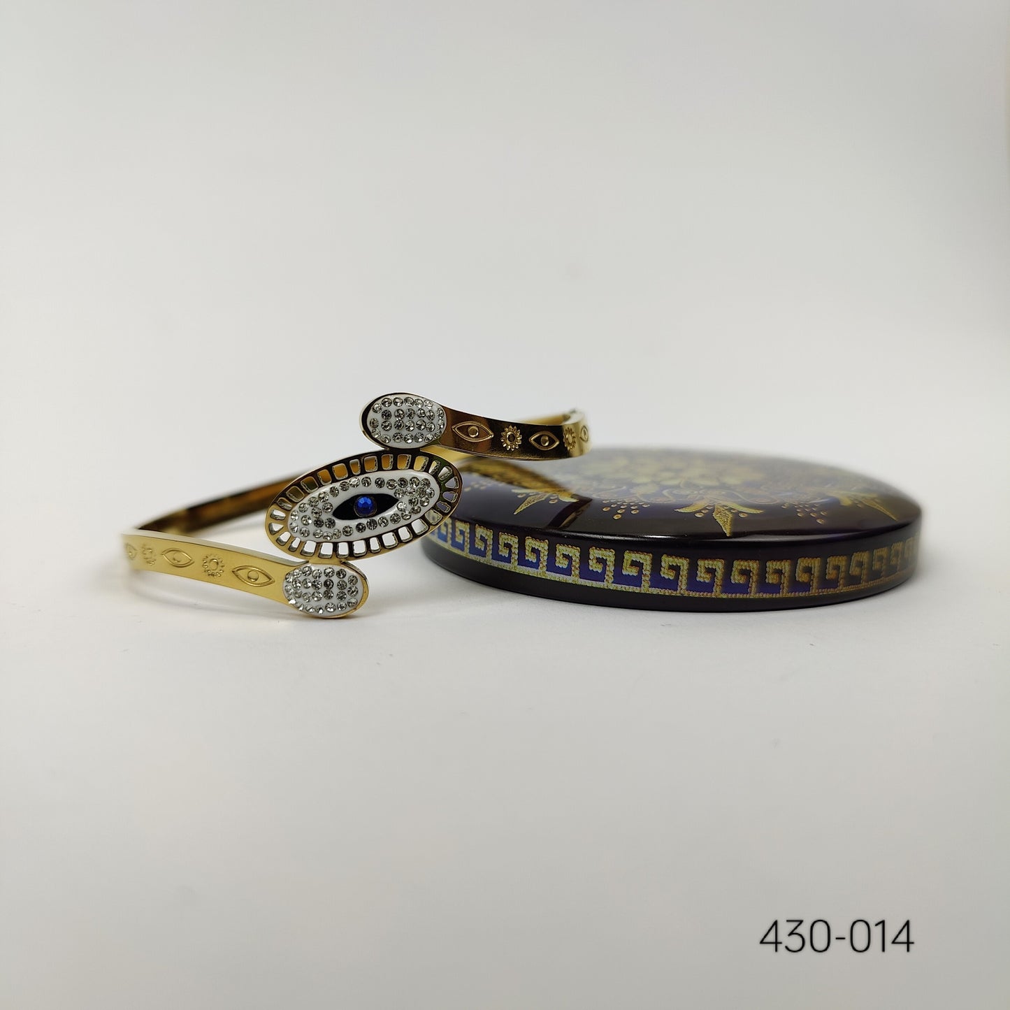 Elegant Evil Eye Cuff Bracelet - 430-014