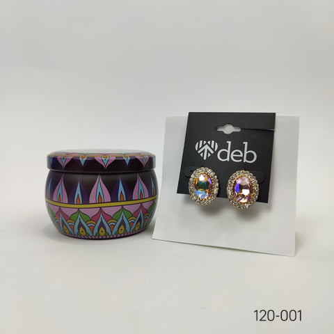 Radiant Gemstone Earrings - 120-001