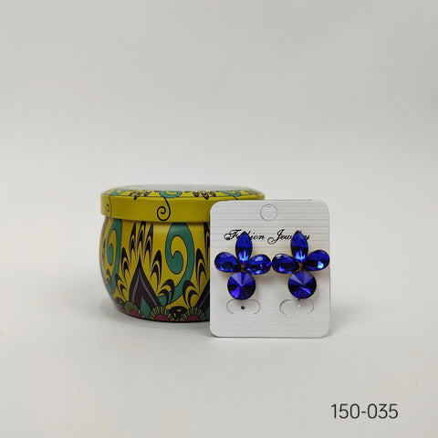 Azure Bloom Earrings - 150-035
