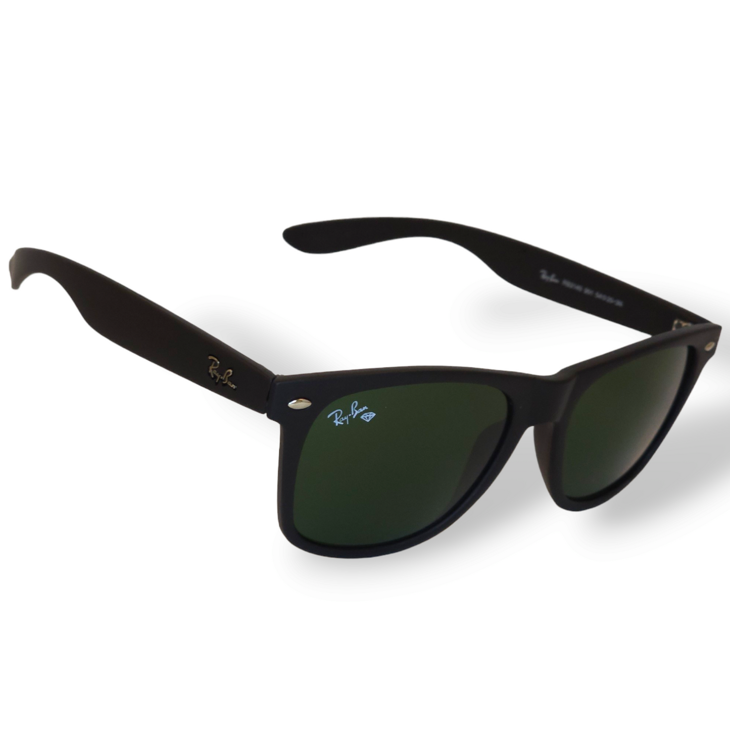 Classic Wayfarer - RB - 2140 - Black/Green Lens - Matte