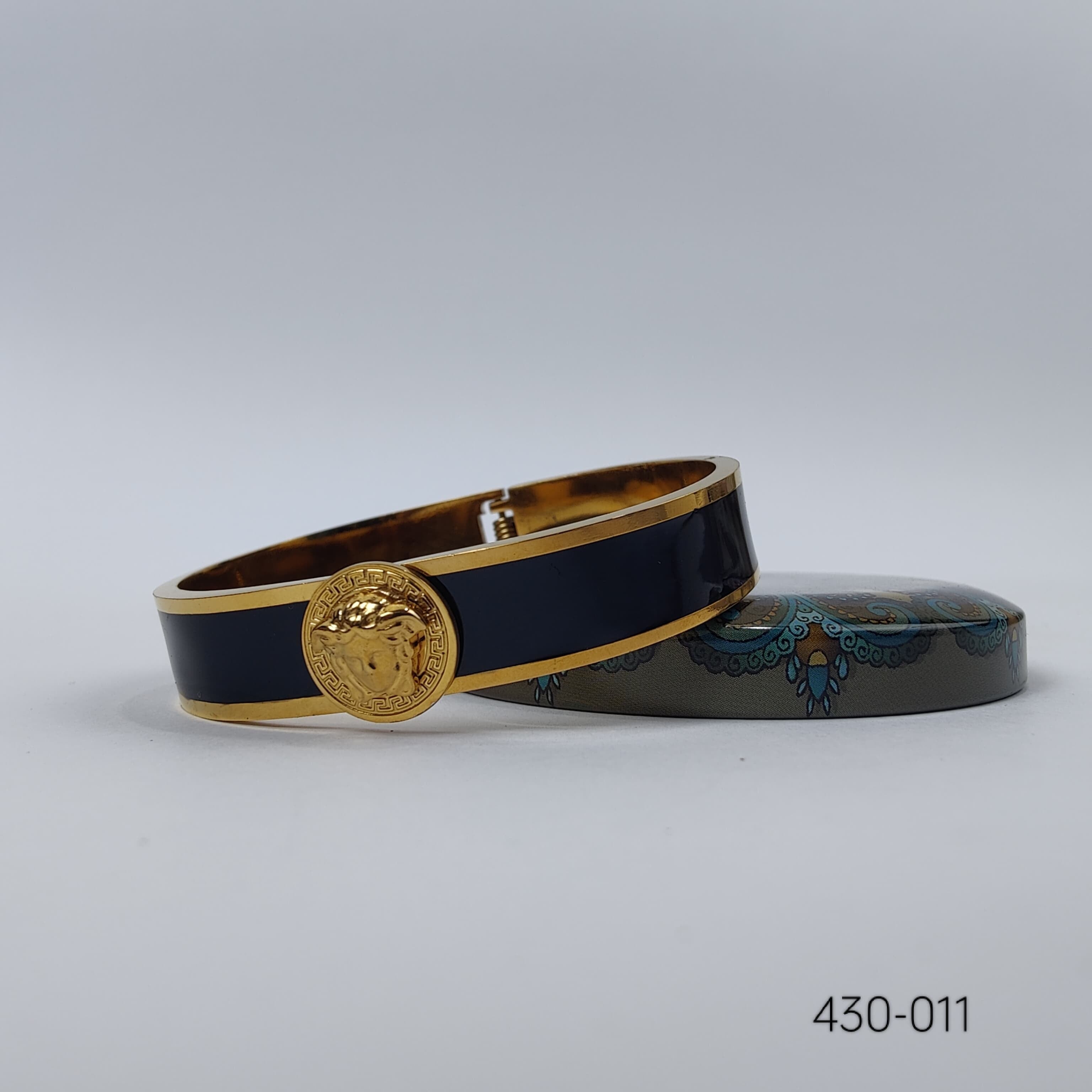 Midnight Emblem (Black) Cuff Bracelet - 430-011