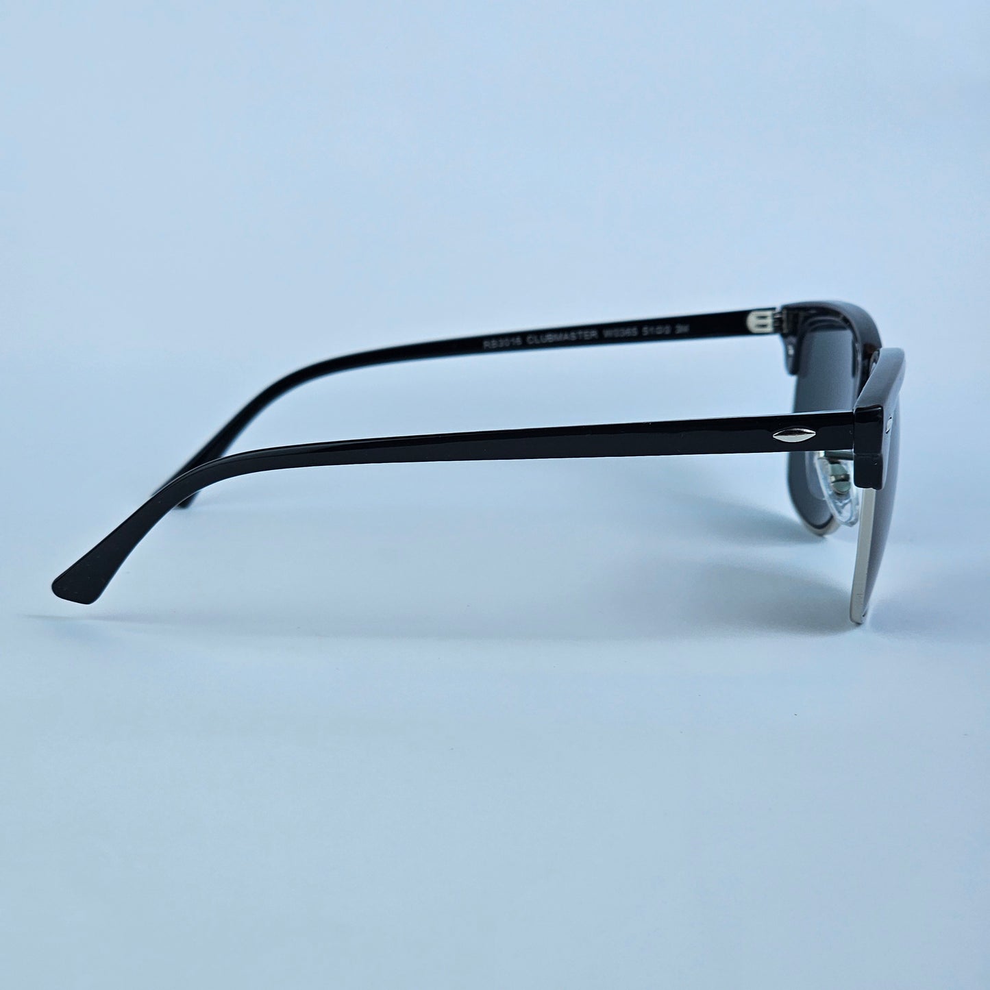 Wide Classic Club Master (GLASS LENS) - RB - 3016 - Silver/Black - Unisex