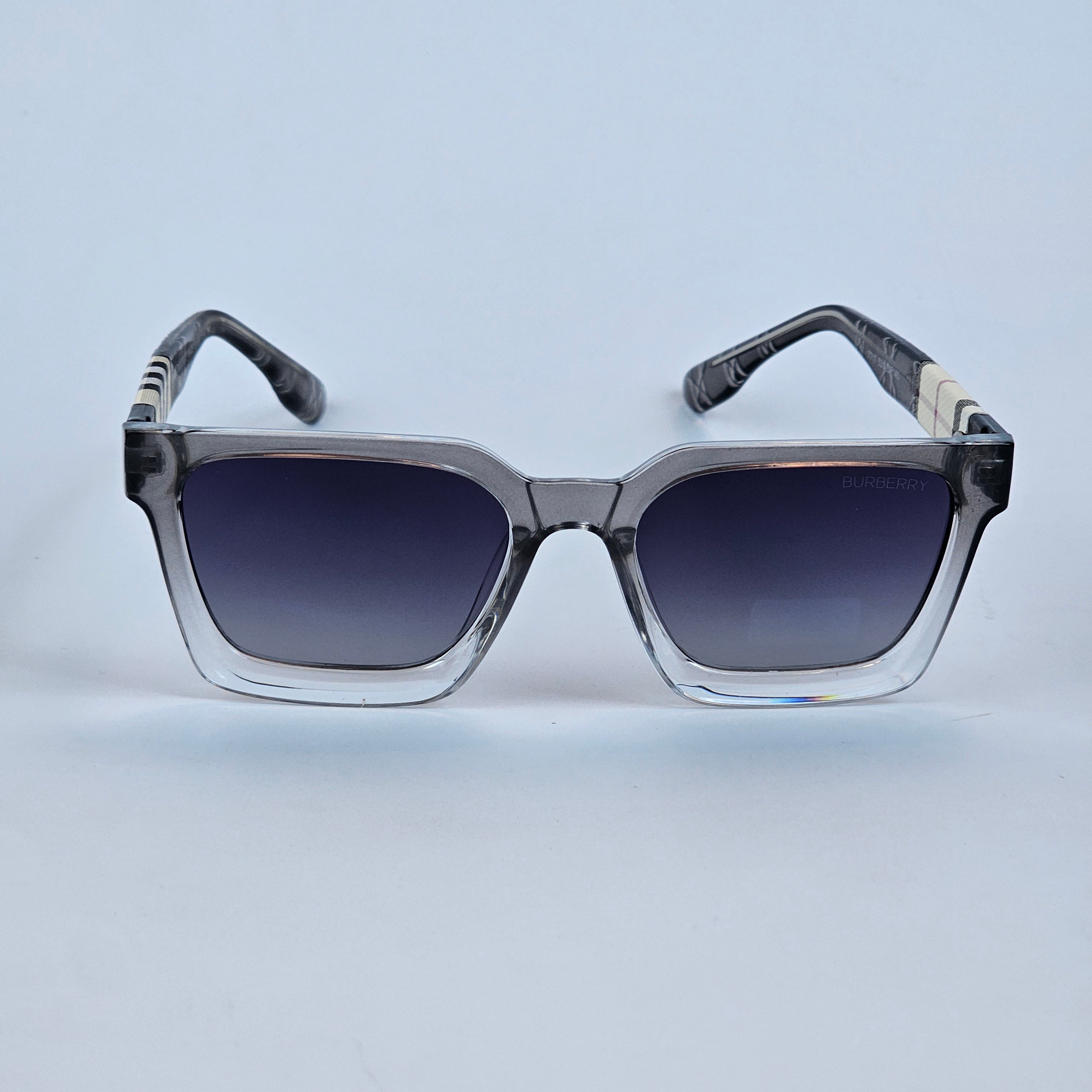 Square - Burberry - 7717 - Acetate - Grey
