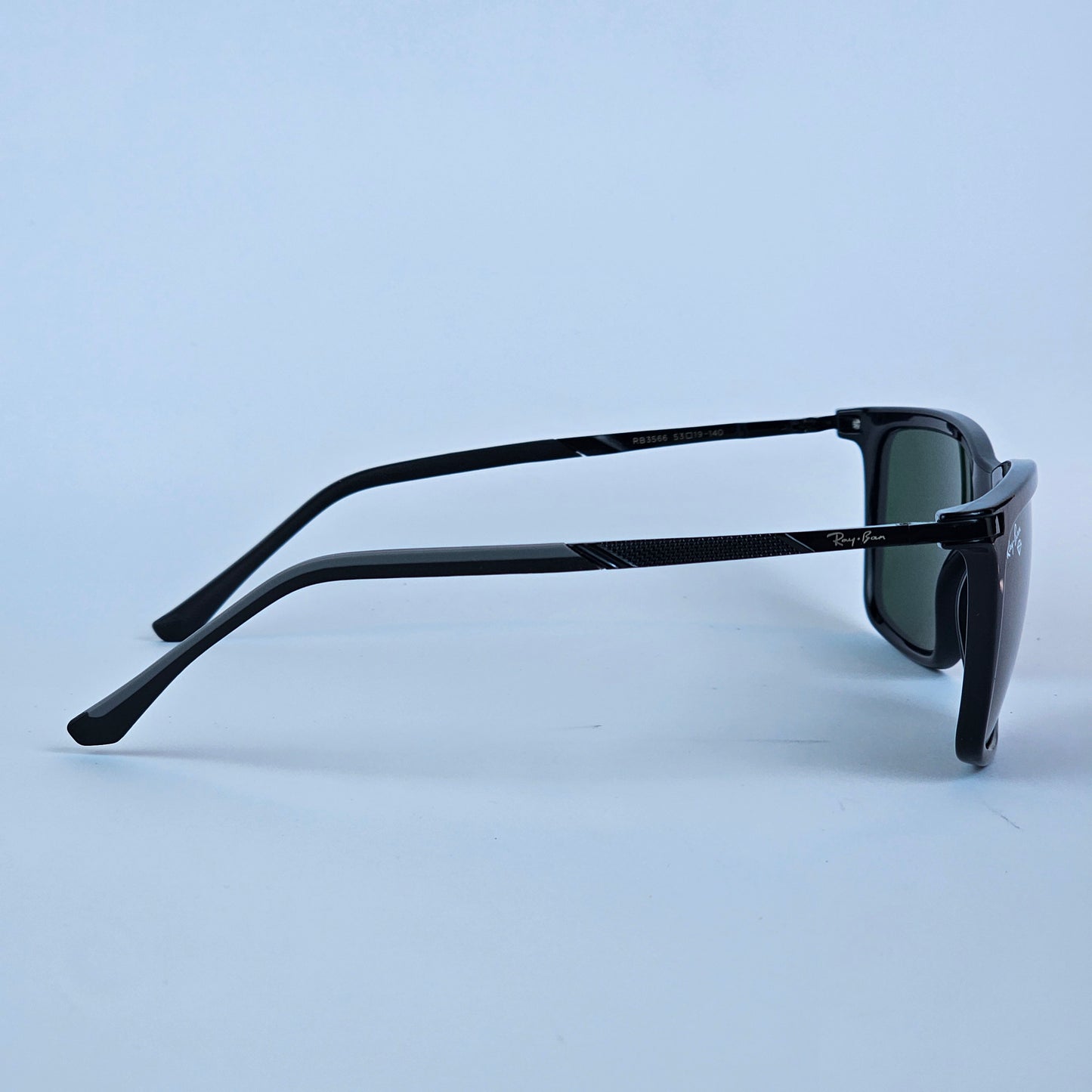 Metal Wayfarer Textured - RB - 3566 - Black